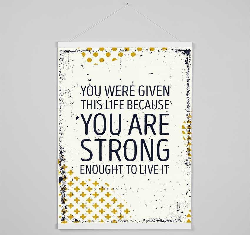You Are Strong Hanging Poster - Wallart-Direct UK