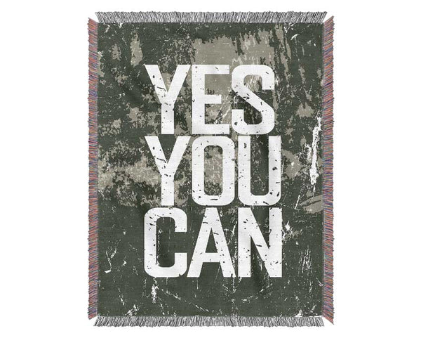 Yes You Can 3 Woven Blanket