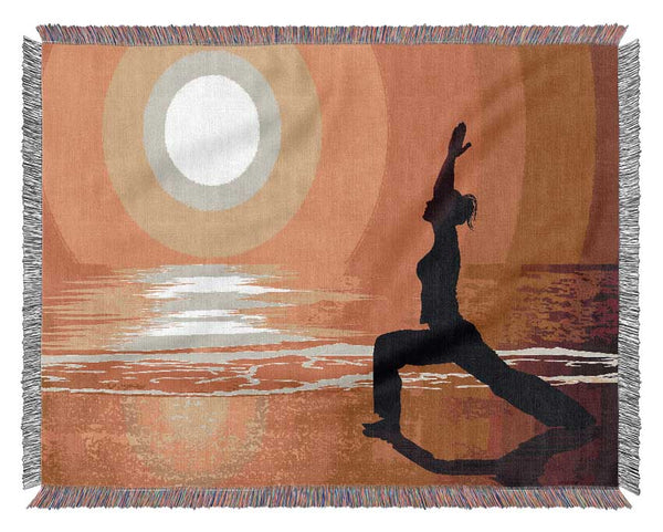 Yoga Sunset Woven Blanket