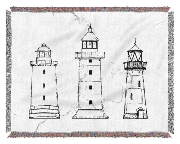The Structure Of The Lighthouses Woven Blanket