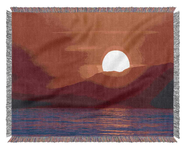 As The Sun Goes Down 1 Woven Blanket
