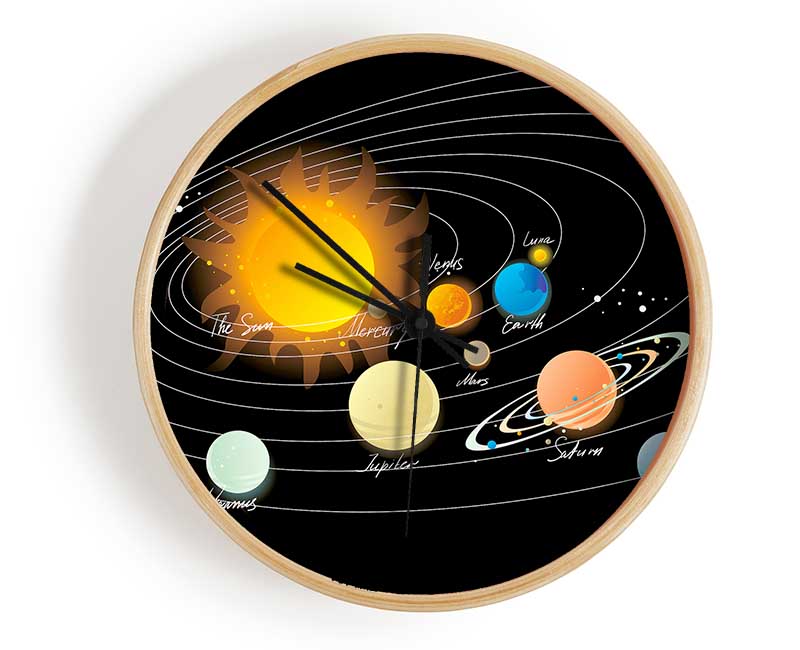 The Solar System 1 Clock - Wallart-Direct UK