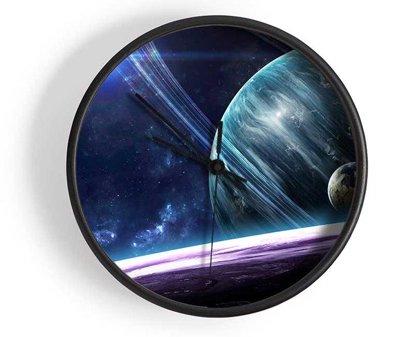 Stunning Planets In The Solar System Clock - Wallart-Direct UK