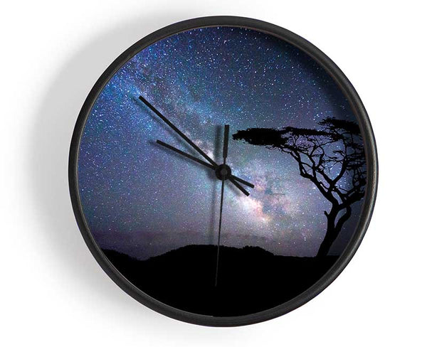 Stunning Star Night Sky Clock - Wallart-Direct UK