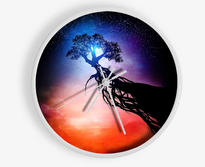 Tree Up In The Gods Clock - Wallart-Direct UK