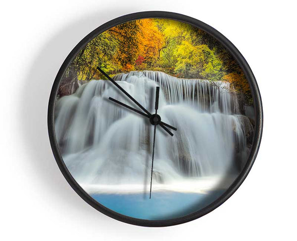 Gentle Forest Waters Clock - Wallart-Direct UK
