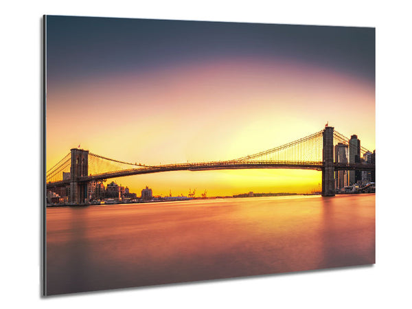 NYC Bridge on the sunrise