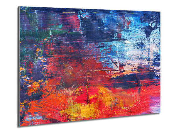 Textured colours on canvas media