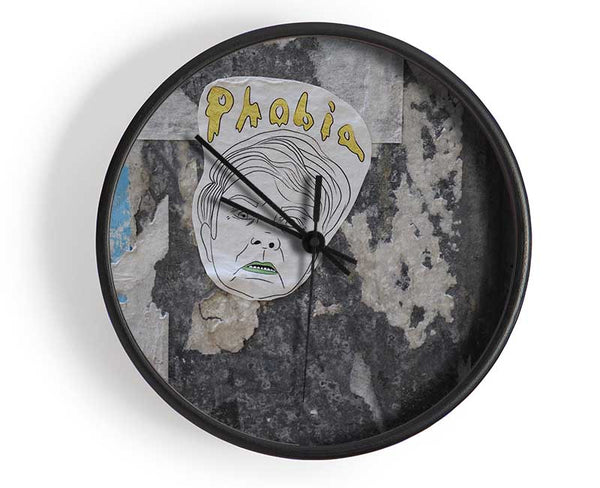 Phobia of street art Clock - Wallart-Direct UK