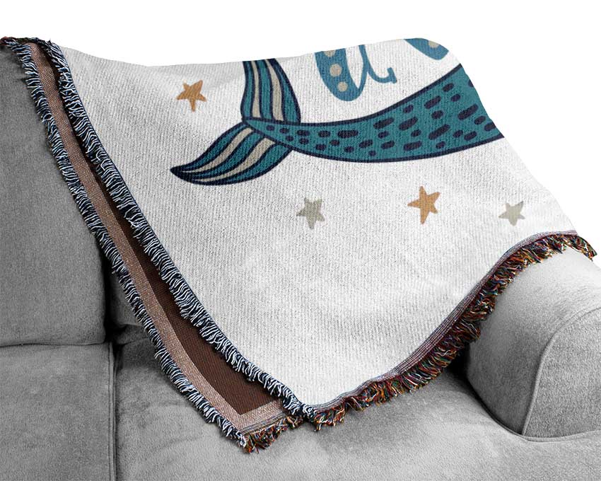 You Are Unique Narwhal Woven Blanket