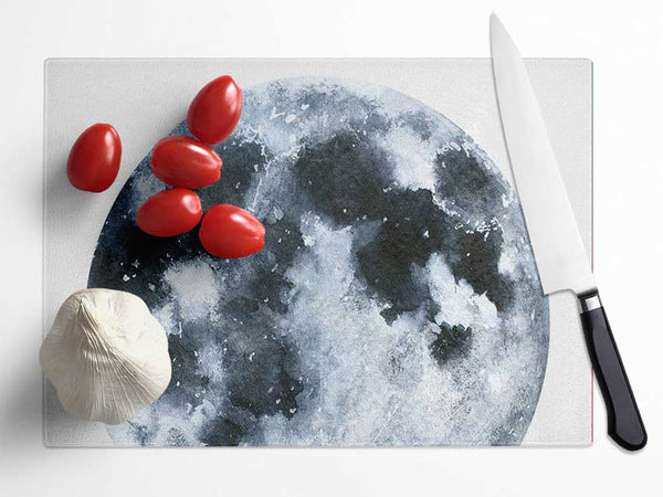 The Moon Peering Glass Chopping Board