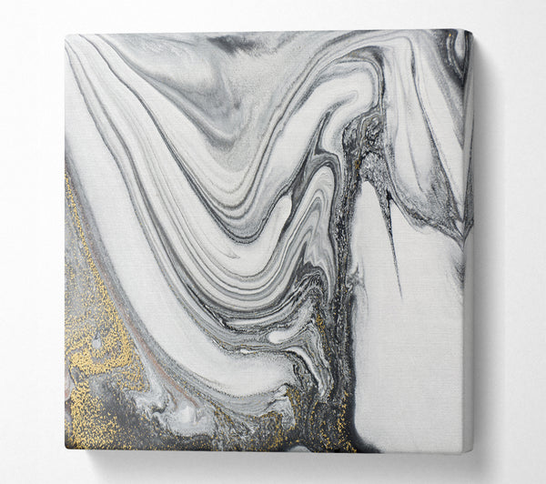 A Square Canvas Print Showing Swirl Of Stone Square Wall Art