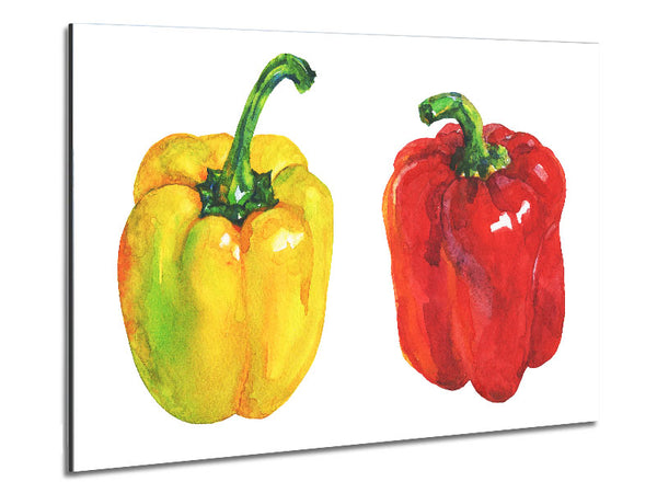 Yellow And Red Pepper