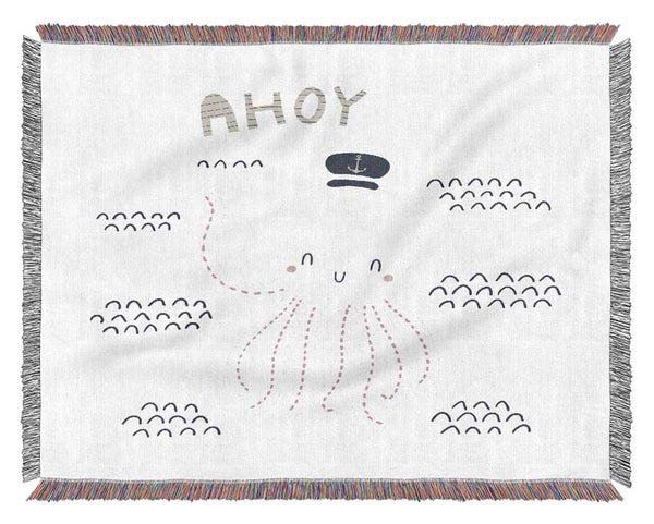 Ahoy Octopus Woven Blanket