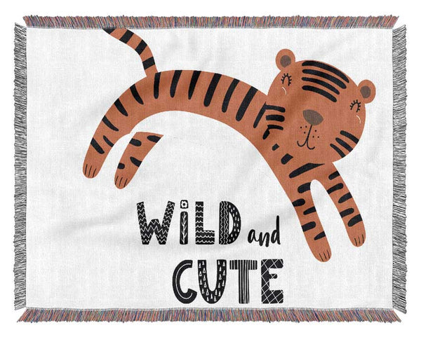 Wild And Cute Tiger Woven Blanket