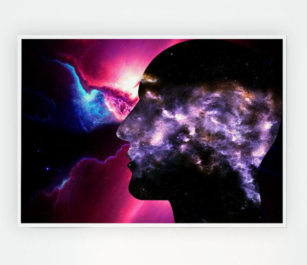 Face Of The Universe Print Poster Wall Art