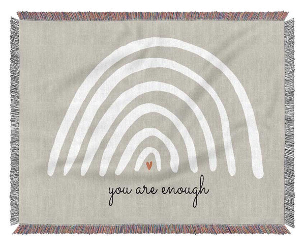 You Are Enough Woven Blanket