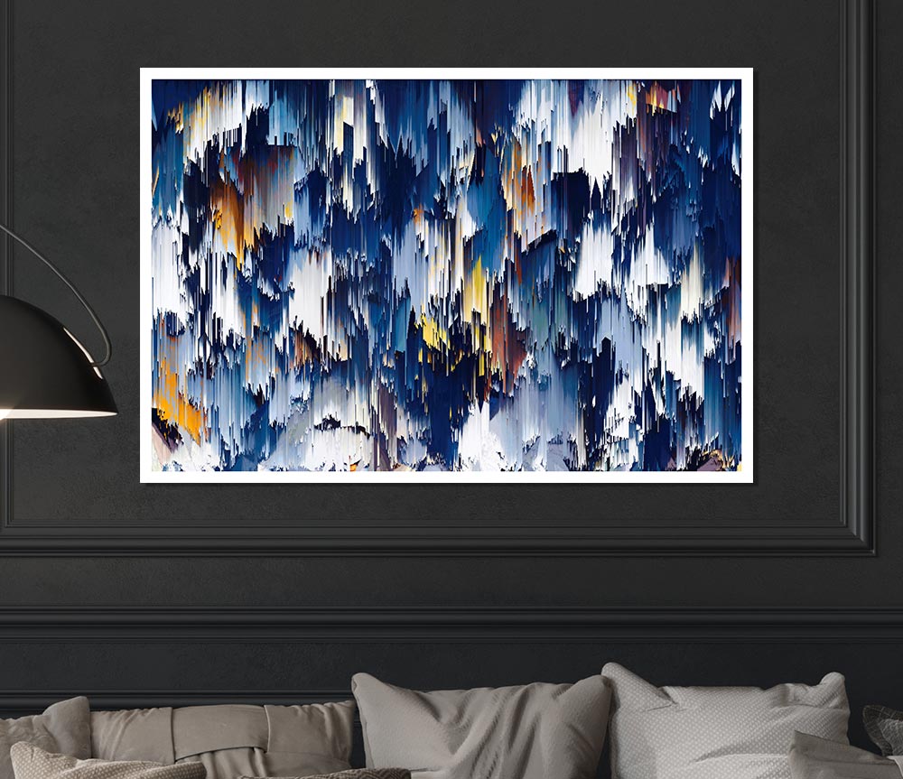 Textures Of The Skies Print Poster Wall Art