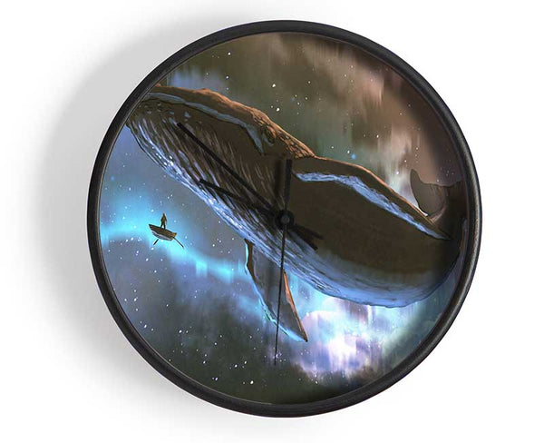 The Whale In Space Clock - Wallart-Direct UK