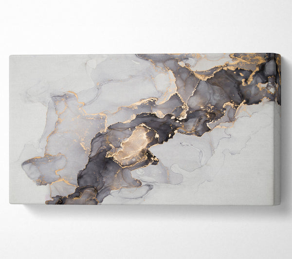 Grey And Gold Marble