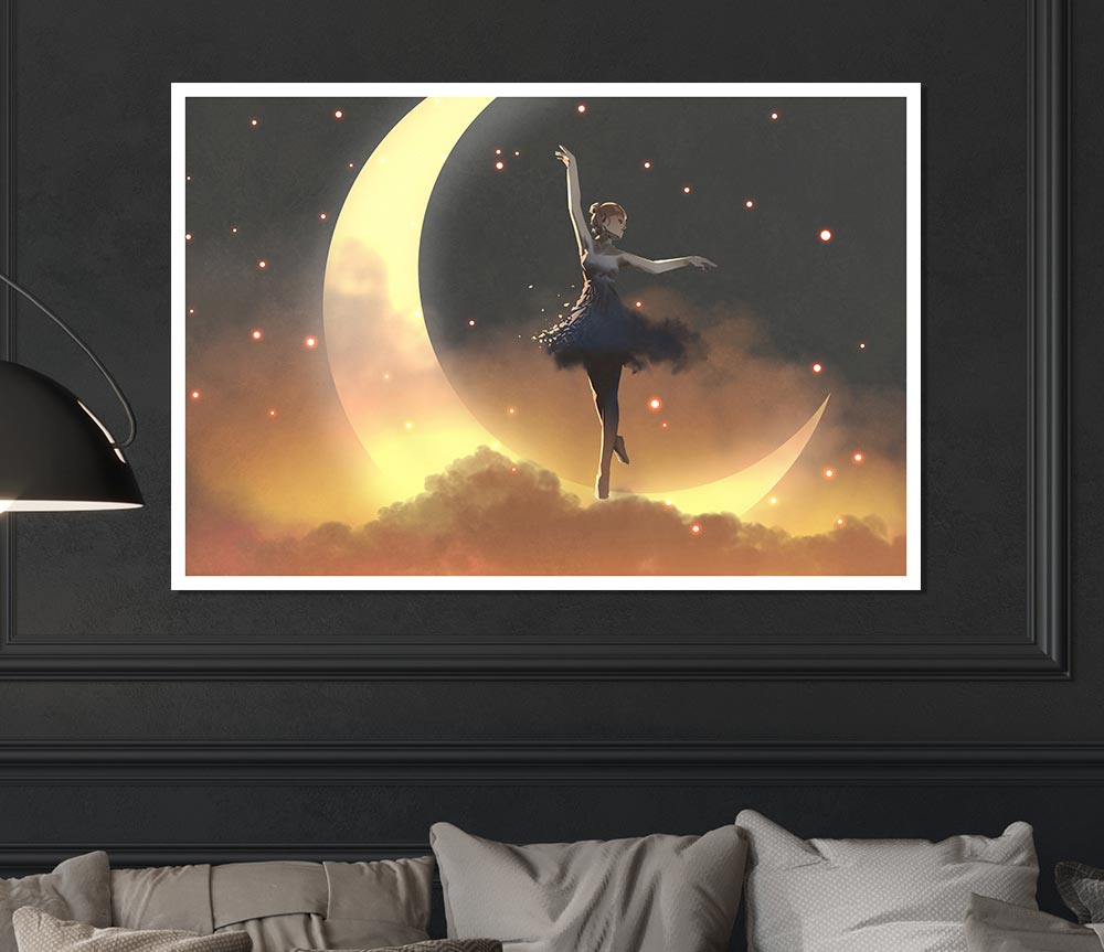 Dancing On The Moon Print Poster Wall Art