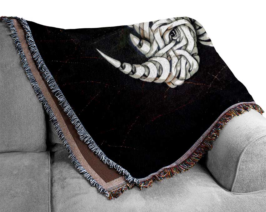 The Mummy Rhino Woven Blanket
