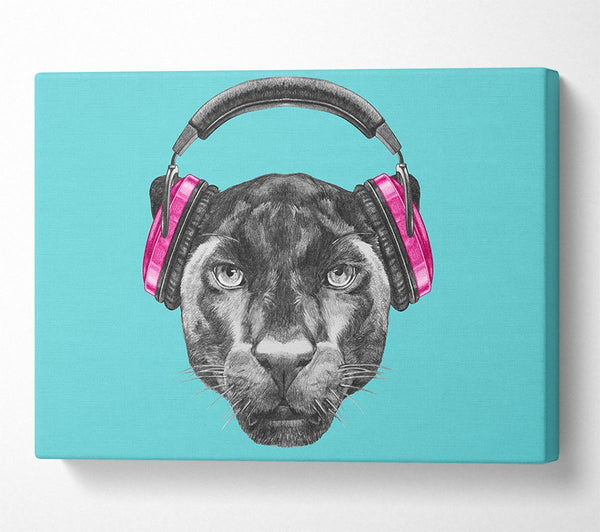 Picture of Headphone Jaguar Dj Canvas Print Wall Art
