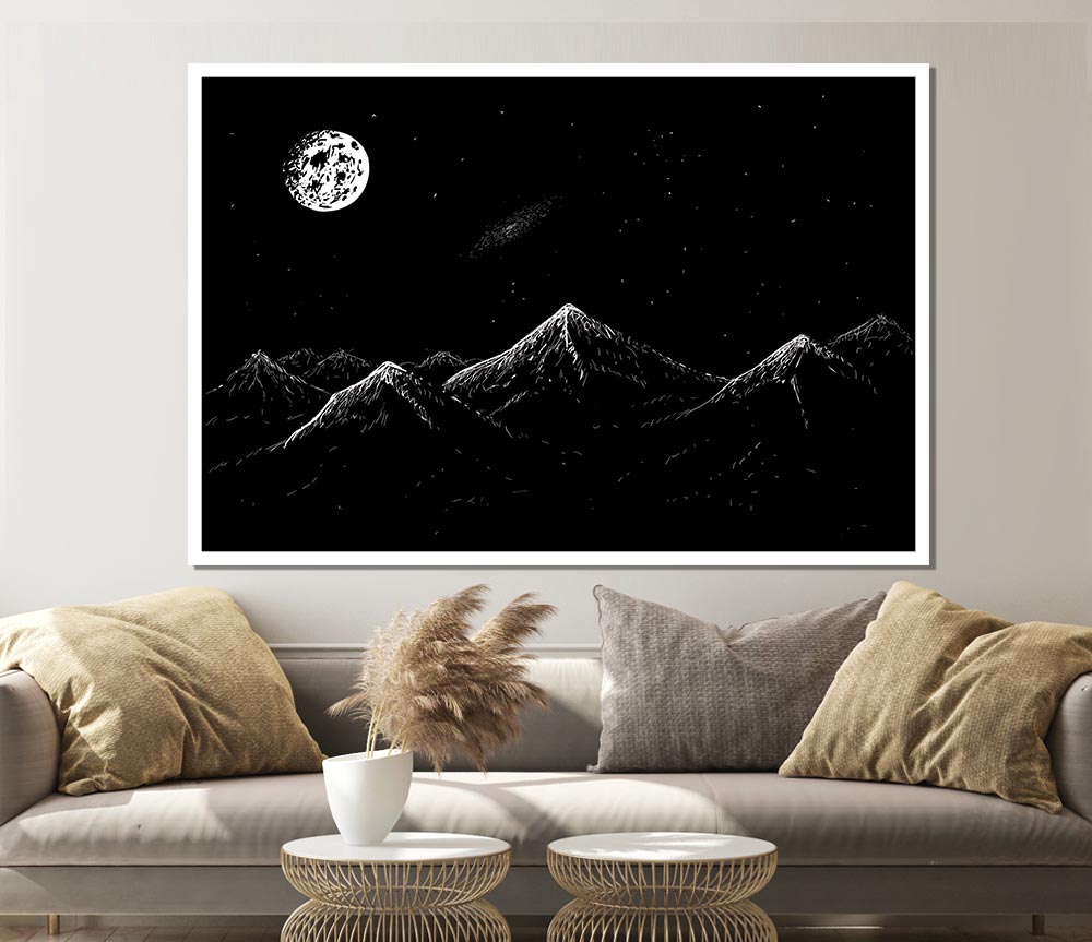 The Dark Side Of The Planet Print Poster Wall Art