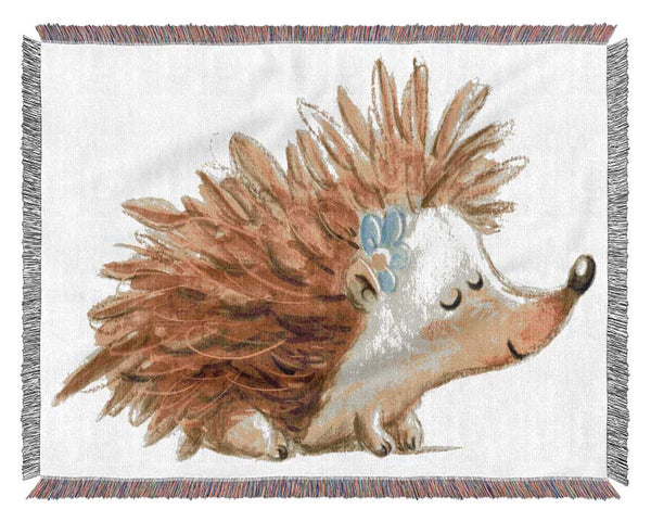 The Happy Hedgehog Woven Blanket