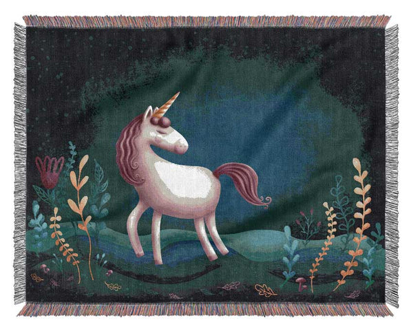 The Happy Unicorn Woven Blanket