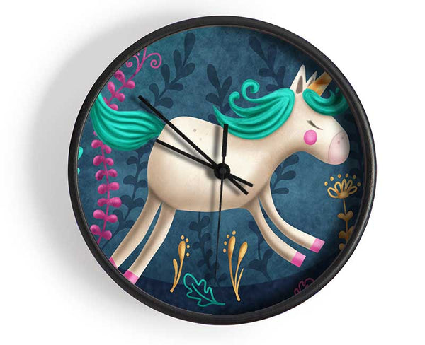 The Jumping Unicorn Clock - Wallart-Direct UK