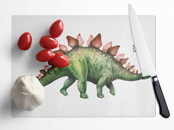 Stegosaurus Glass Chopping Board