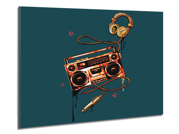 The Boombox And Headphones