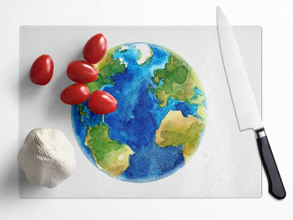 Our Planet Glass Chopping Board