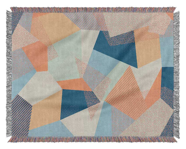 Abstract Triangles Woven Blanket