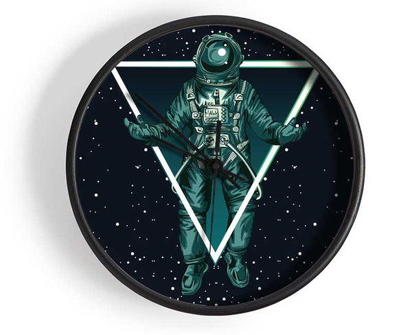 Triangle Space Man Clock - Wallart-Direct UK