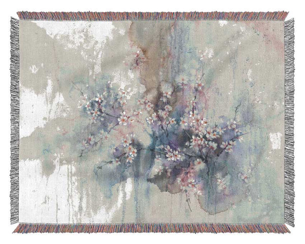 Abstract Flower Paradise Woven Blanket