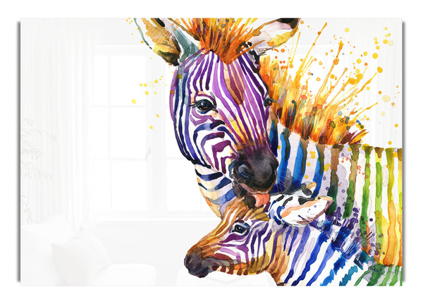 Zebra Paint Splatter