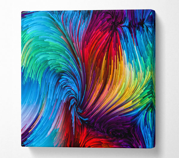 A Square Canvas Print Showing Strong Lines Of Circulation Square Wall Art