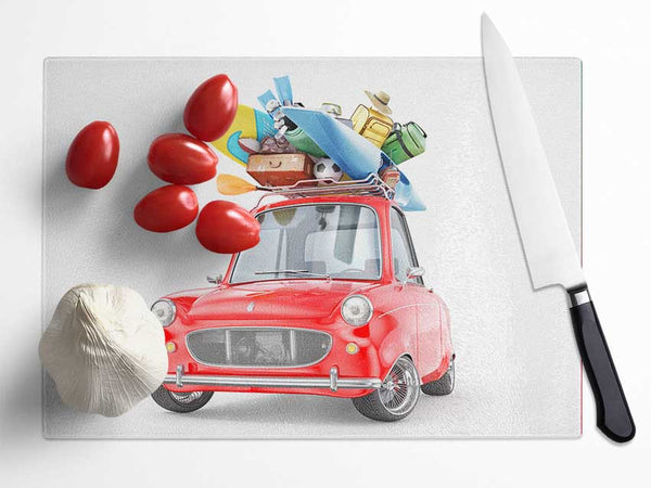 Ready To Travel Glass Chopping Board