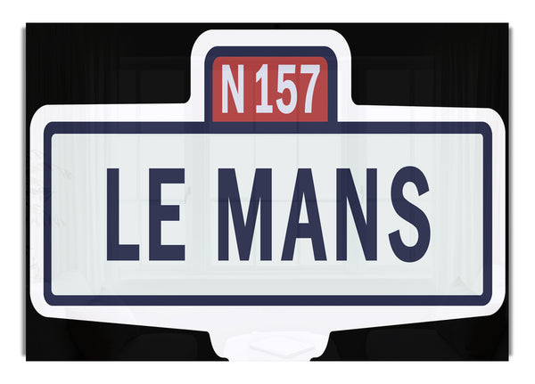 Le Mans Race Sign