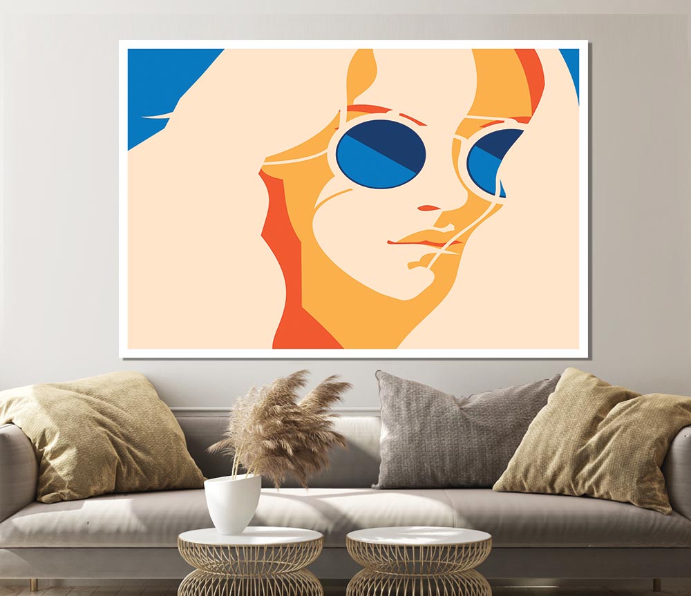 The Women With Glasses Print Poster Wall Art