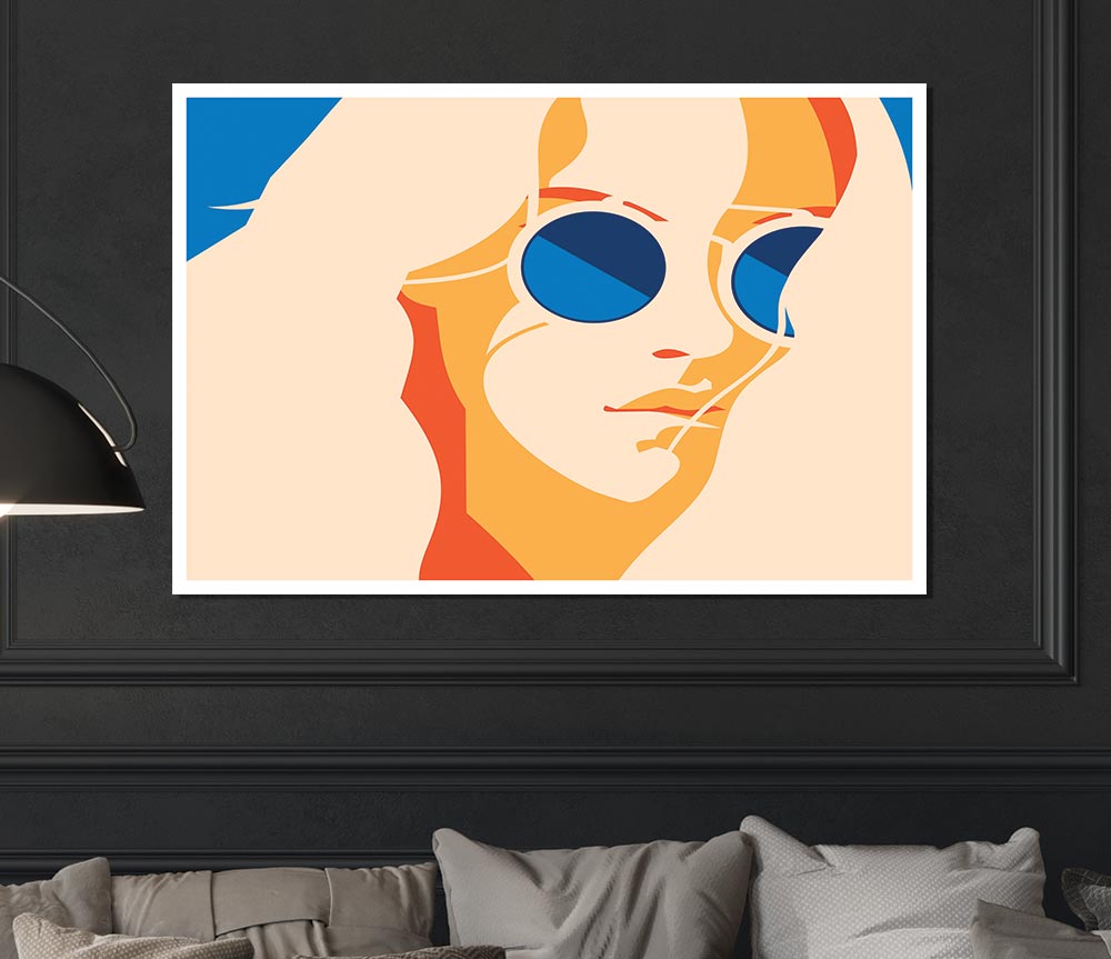 The Women With Glasses Print Poster Wall Art