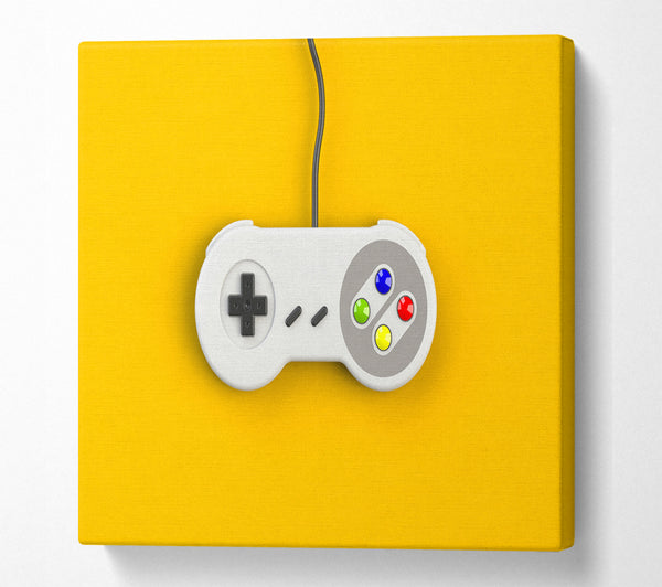 A Square Canvas Print Showing Gaming Controller Square Wall Art