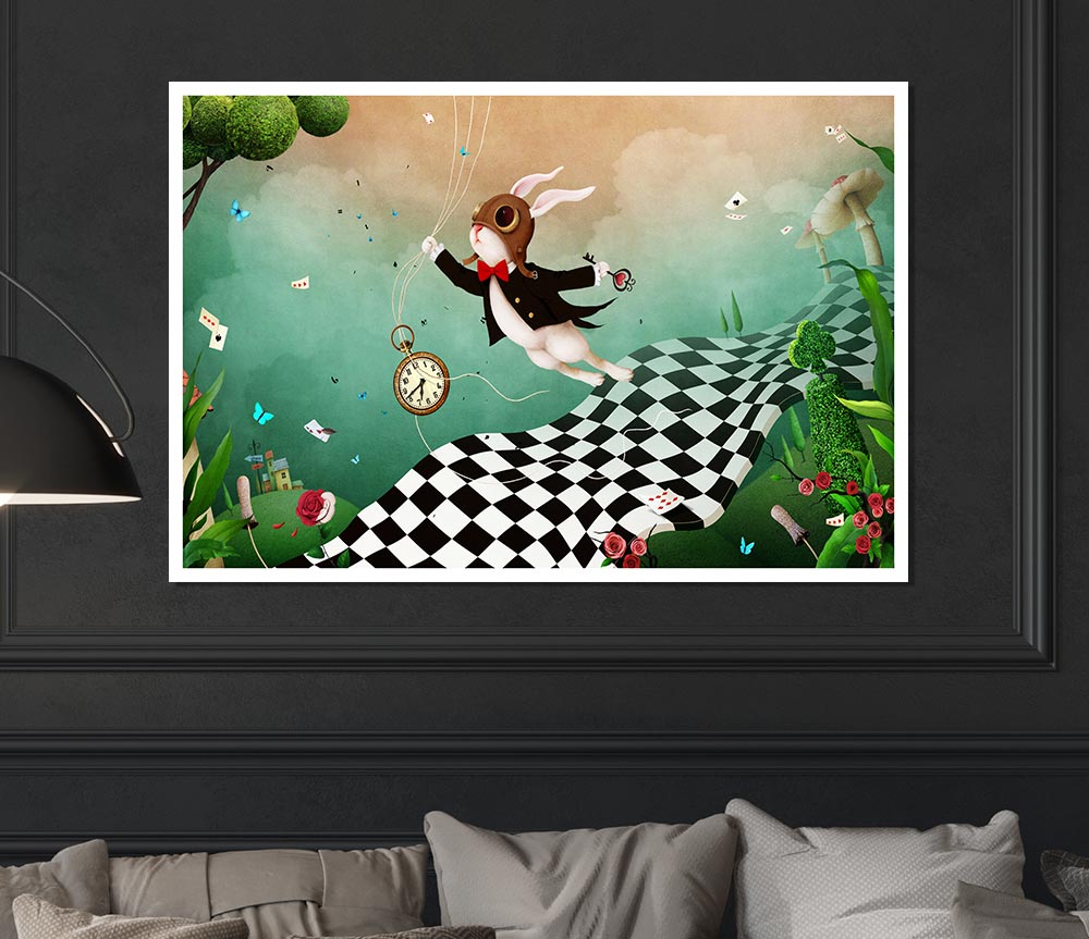 Alice In Wonderland Out Of Time Print Poster Wall Art