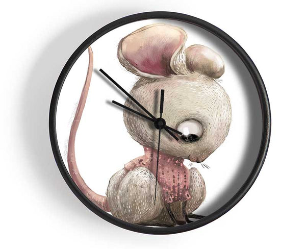 The Little Mouse Crouching Clock - Wallart-Direct UK