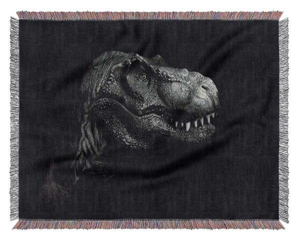 T-Rex In The Dark Woven Blanket