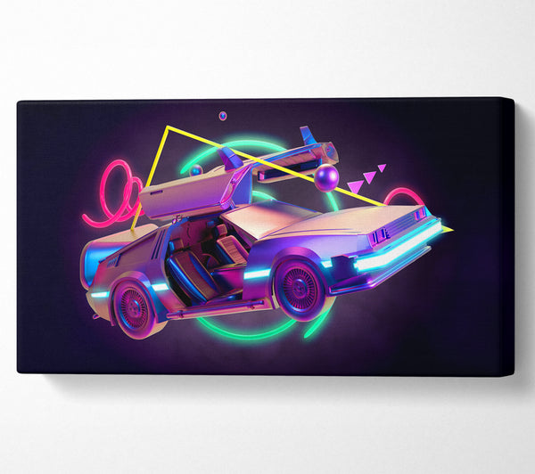 Delorean Car Neon