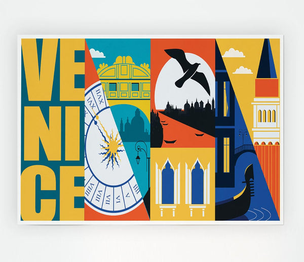 Venice Graphic Print Poster Wall Art