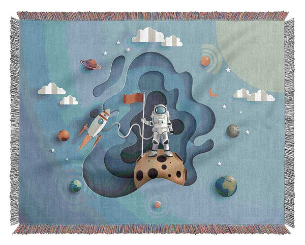 The Outer Space Adventure Woven Blanket
